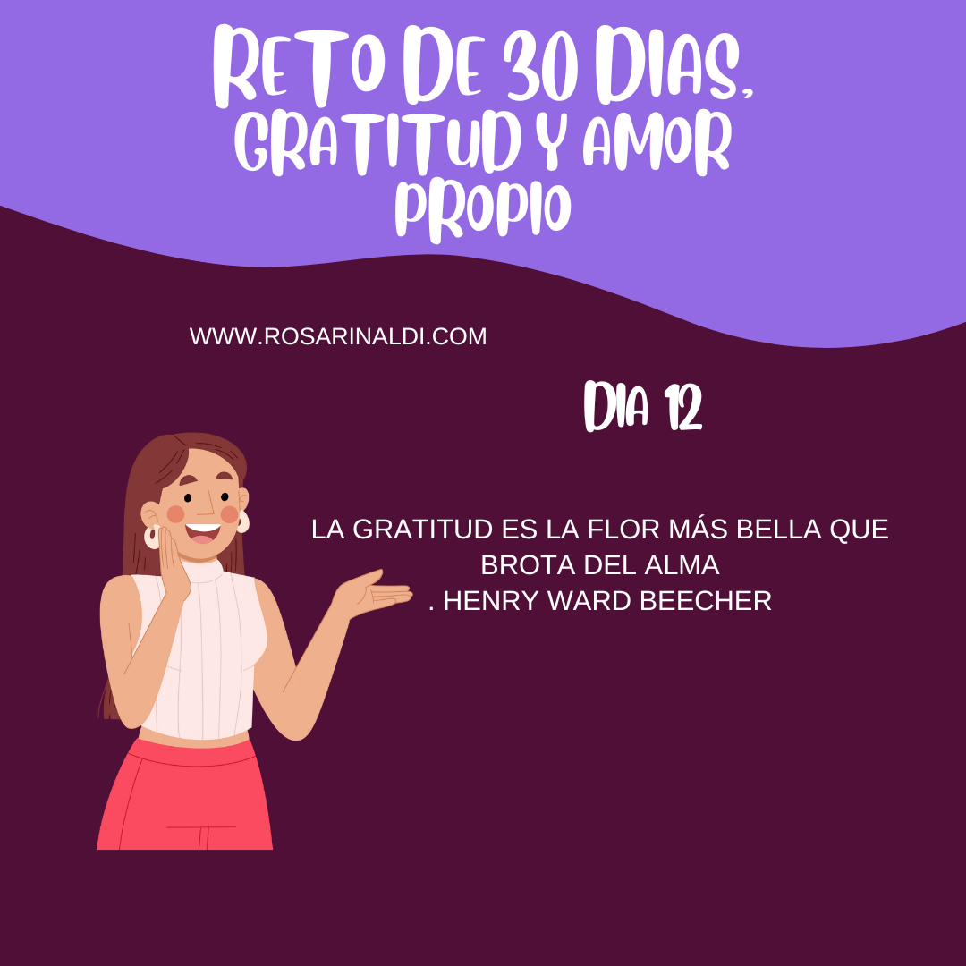 Reto de 30 días Gratitud y Amor propio