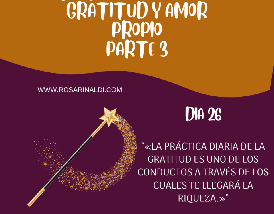 Reto de Gratitud y Amor Propio dia 26