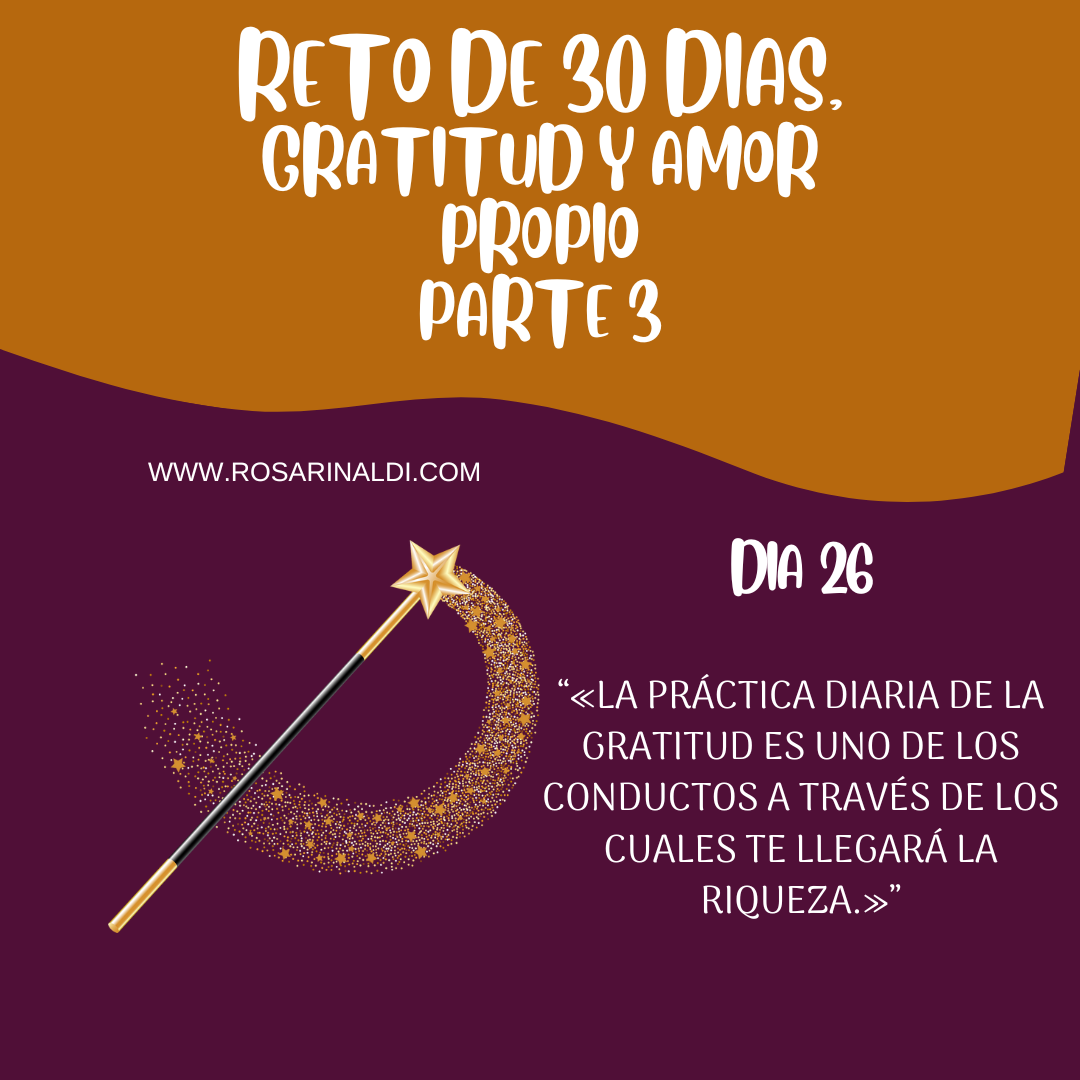 Reto de Gratitud y Amor Propio dia 26