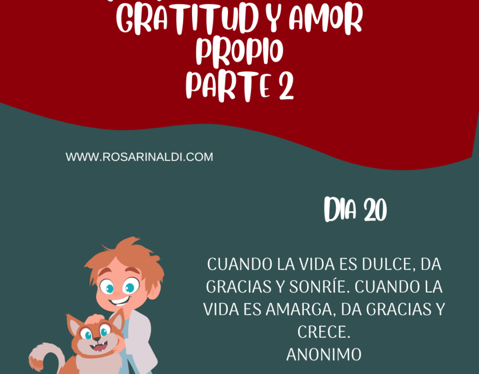 Reto de Gratitud y Amor Propio dia 20