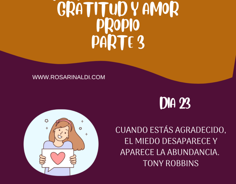 Reto de Gratitud y Amor Propio dia 23