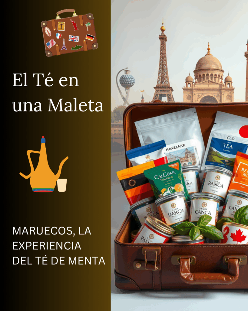 Disfruta del auténtico té de menta marroquí, una bebida llena de sabor y tradición.